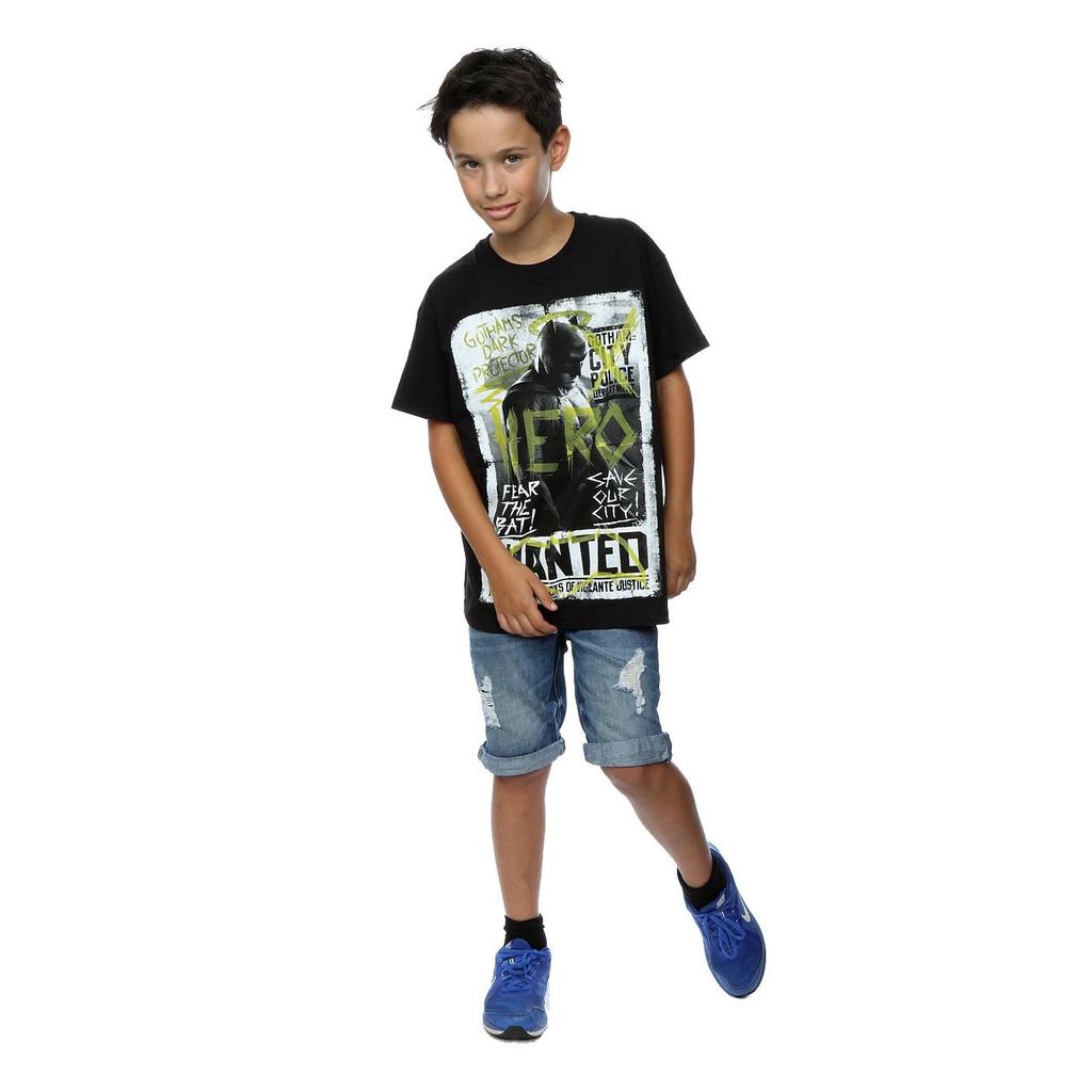 DC Comics Boys Batman v Superman Wanted Poster T-Shirt
