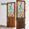 Decorative Window Film Rainbow Privacy Film, Stained Glass Pattern Sticker, Static Sunlight Reflecting Sticker Cling, Sun Blocking Reusable Decals for