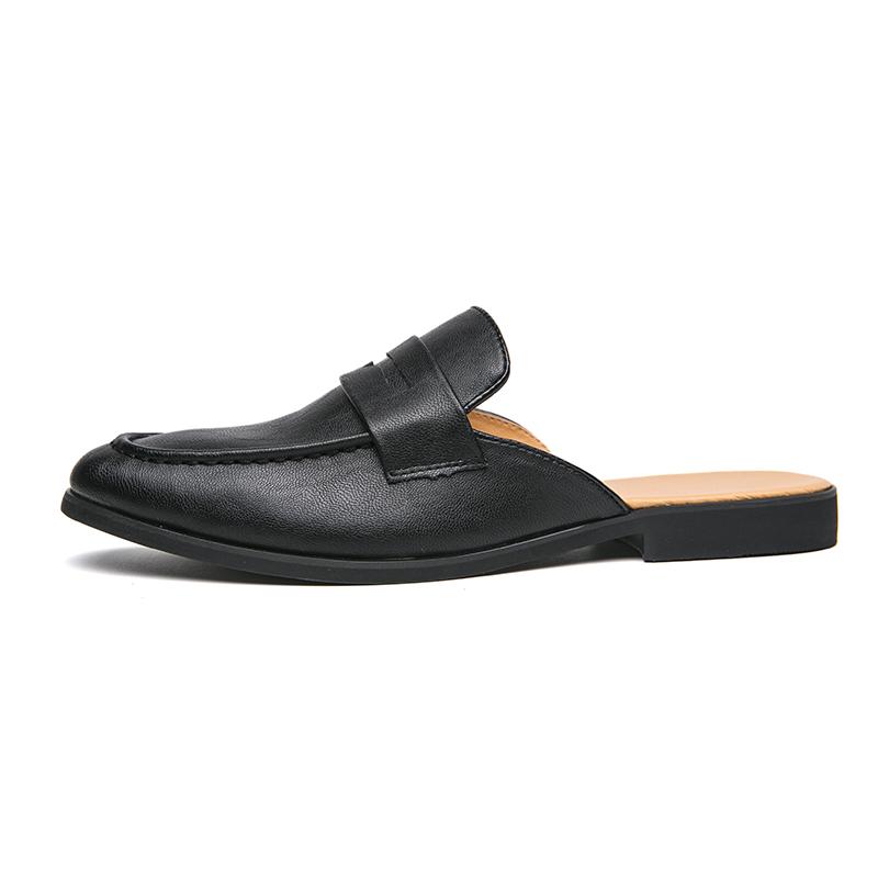 Мужские плоские туфли мюли лоферы мужские повседневные туфли клубные удобные тапочки роскошные трендовые летние мужские туфли для отдыха и прогулок 2025