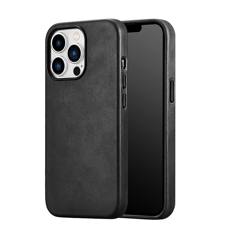 Genuine Leather Case for IPhone 16 Pro Max Real Skin Business Case for IPhone 17 Pro Max 15 Pro Magnetic Charging Back Cover