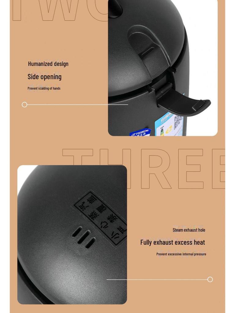 Компактная рисоварка с антипригарным покрытием для общежитий — маломощный, многофункциональный подарок