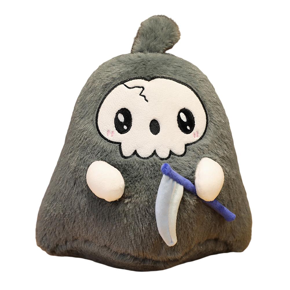 Halloween Anime Figure Plush Toys Cartoon Grim Reaper Stuffed Fluffy Doll Collection Figurine Doll