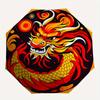 1pc Dragon Automatic Open/close Folding Umbrella, Compact Portable Travel Umbrella, Durable Construction yy250809147