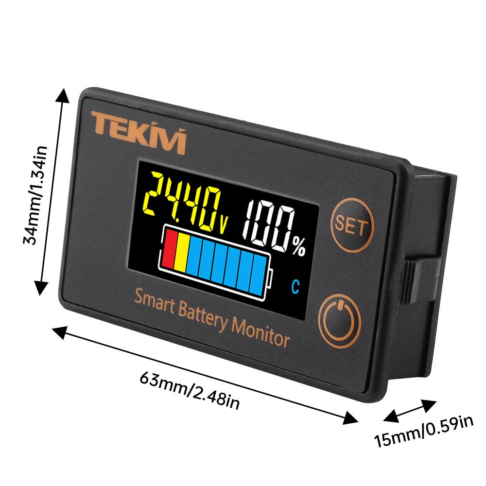 6139 Digital Voltmeter Capacity Indicator DC 7-100V Battery Capacity Tester Acid / Li-ion / Li-Fe Universal