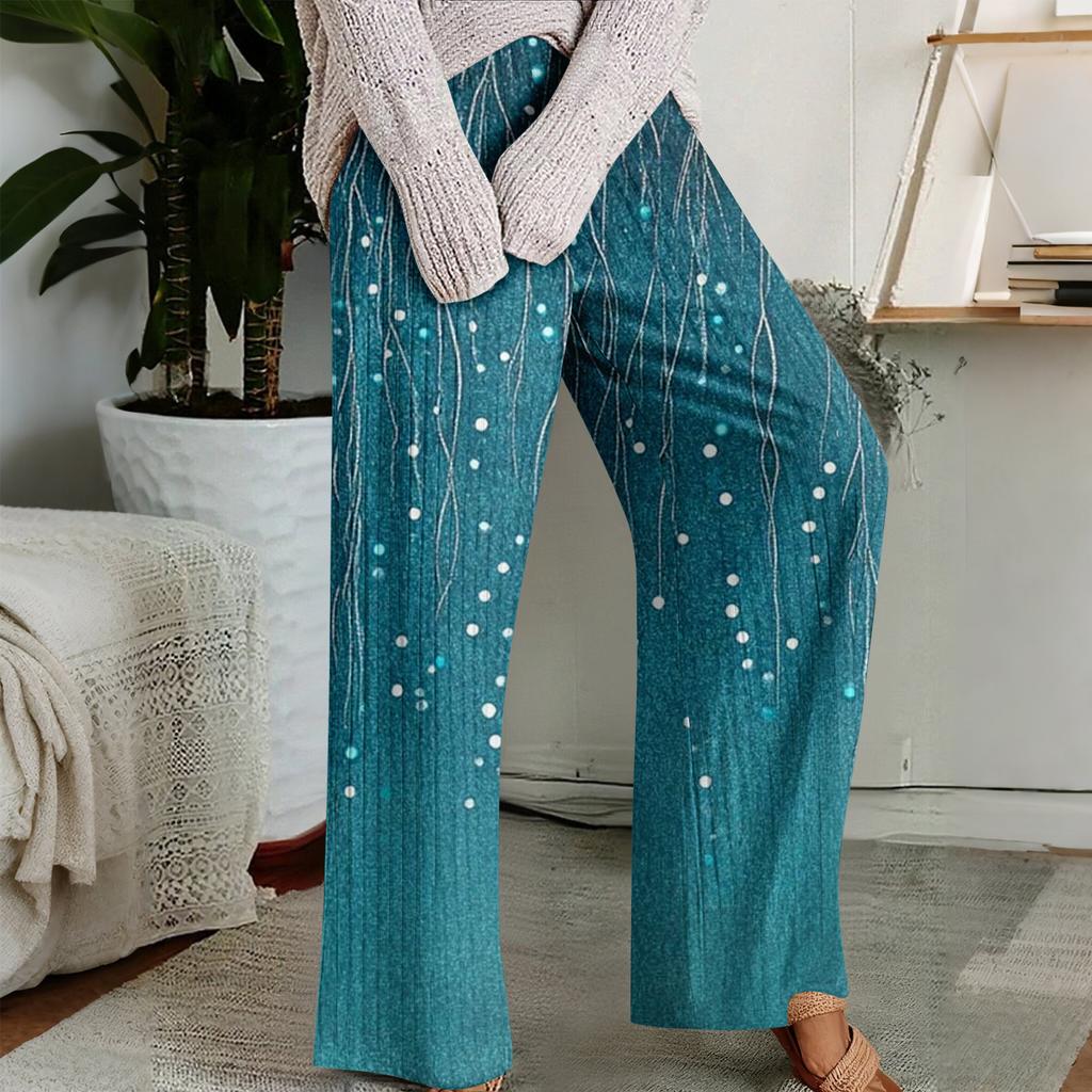 Pajama Pants, Sleepwear, Casual Drawstring Elastic Waist Pants, Comfortable Straight-leg Loose Pants