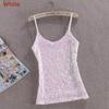 Polyester Sequin Tank Top For Women Spring Slim Fit Casual Blouse