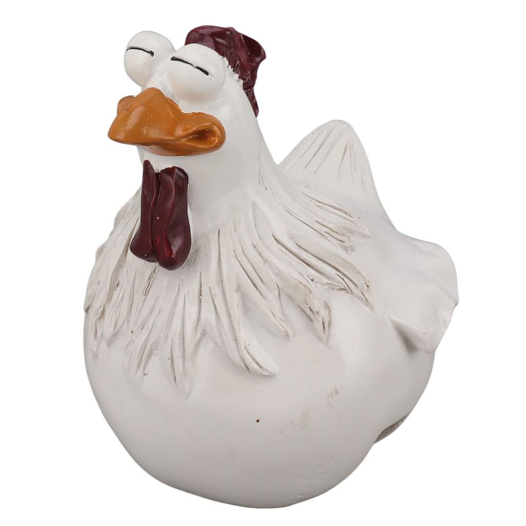 Забавная фигурка цыпленка, украшение из синтетической смолы, цветная изысканная смоляная фигурка цыпленка, украшение для