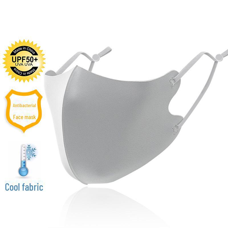 Дышащая солнцезащитная маска Ice Silk с ушными петлями и настраиваемым логотипом