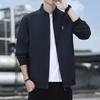 Куртка Весна и Осень Качество Средний возраст и Молодежь Деловой Воротник Стойка Короткий Мужской Модный Топ Повседневный Пиджак Трендовый Пиджак