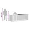 Chicken Coop 3 x 1 x 1.5 m Galvanized Steel