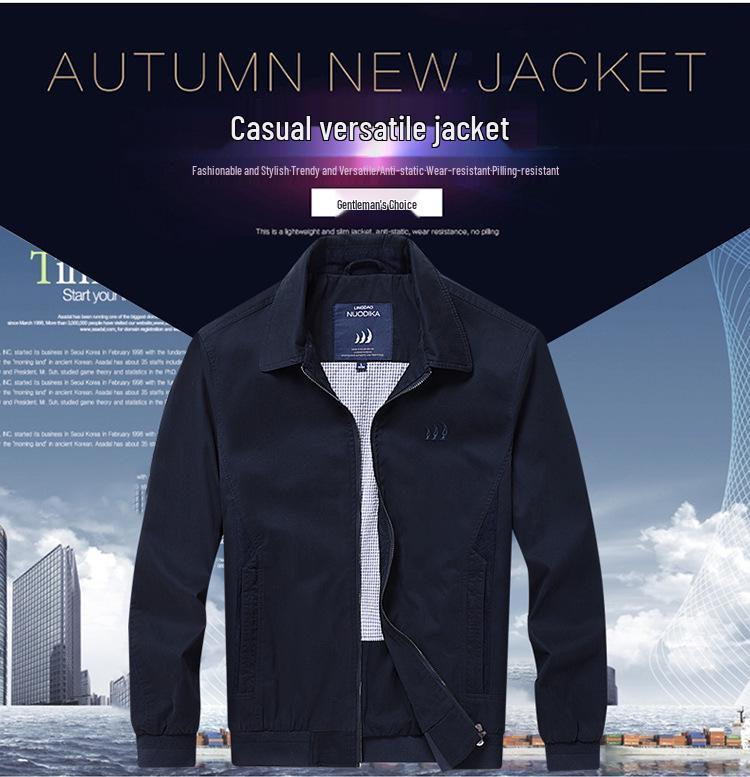 Мужская куртка Leadway Nautica высокого класса для весны и осени, в деловом повседневном стиле