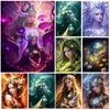 Diamond Mosaic 5D Fantasy Flowers Girl Fairy Diy Diamond Painting Elf Cross Stitch Embroidery Portrait Gift Pictures