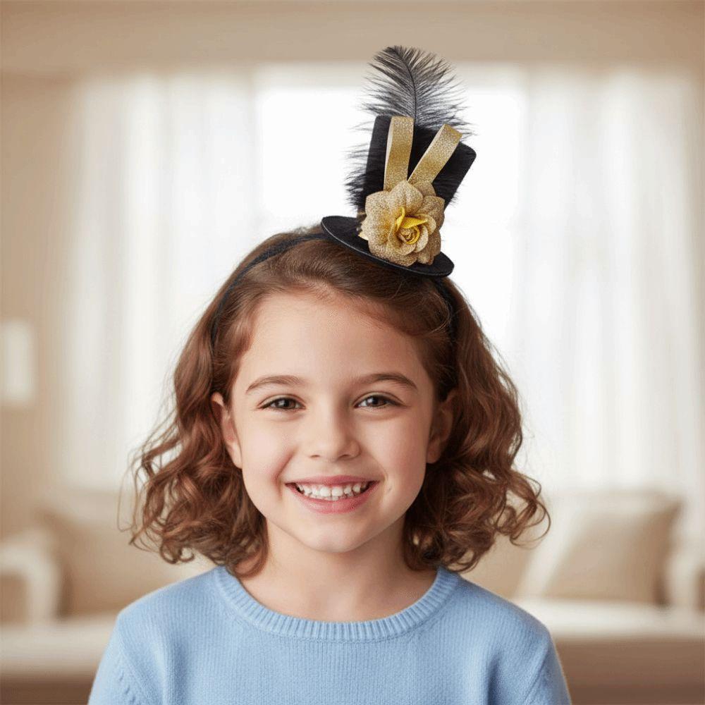 Dress Up Carnival Party Headband Vintage Knight Fascinator Top Hat Festival Fancy