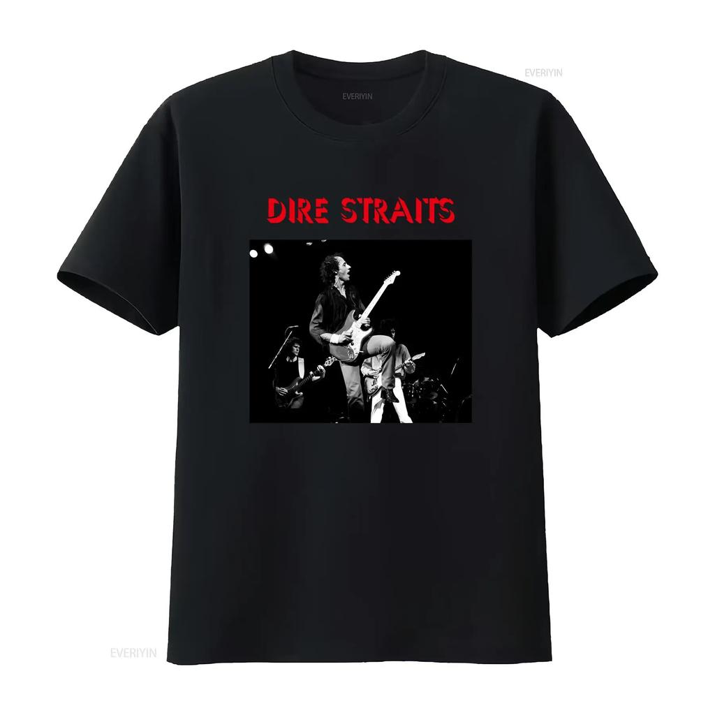 Dire Straits Футболка с принтом живой рок-группы Дэвид Марк Нопфлер Джон Илсли Пик Уизерс Дизайн участников винтажная стирка стритвир