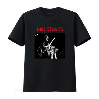 Dire Straits Футболка с принтом живой рок-группы Дэвид Марк Нопфлер Джон Илсли Пик Уизерс Дизайн участников винтажная стирка стритвир