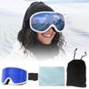 Лыжные очки с двойной сферической линзой, Снег, Снежная слепота, Глаза, Сноуборд, Широкое поле зрения, Гора, Синий [Temiry], Очки, Линза, Антизапотевание, Очки,