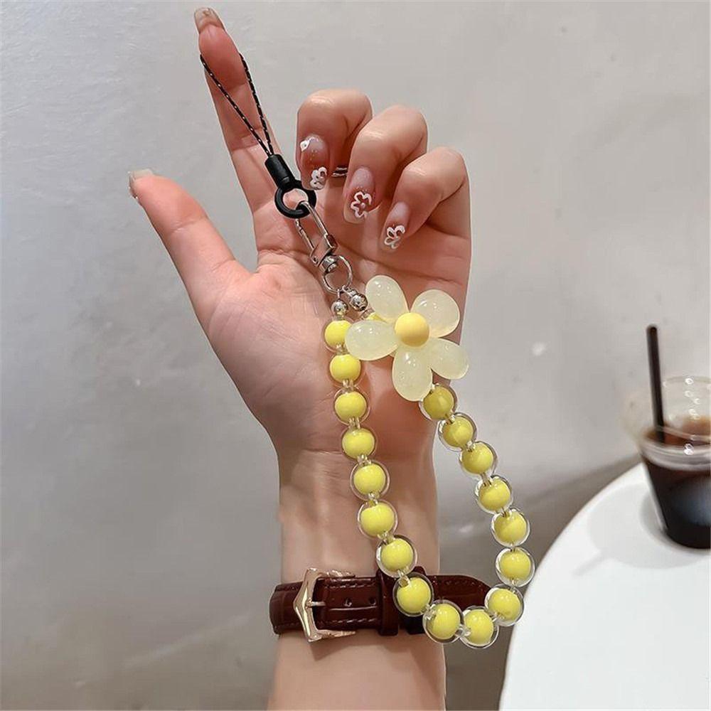 Cord Boho Ornament Summer Jewelry Lanyard for Keys Mobile Phone Chain Bead Lanyard Cellphone Straps