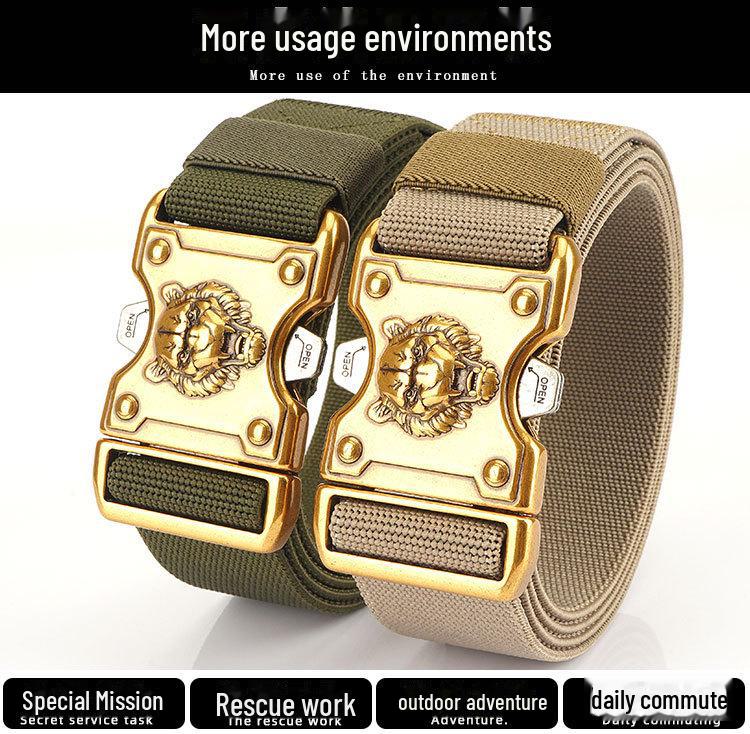 Пряжка для тренировок Внутренний плетеный тактический нейлоновый ремень - для активного отдыха на открытом воздухе с быстросъемным ремнем