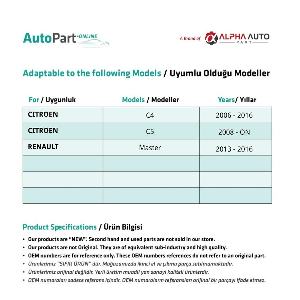 Катушка домкрата заднего стекла для Citroen C4-C5-RIGHT