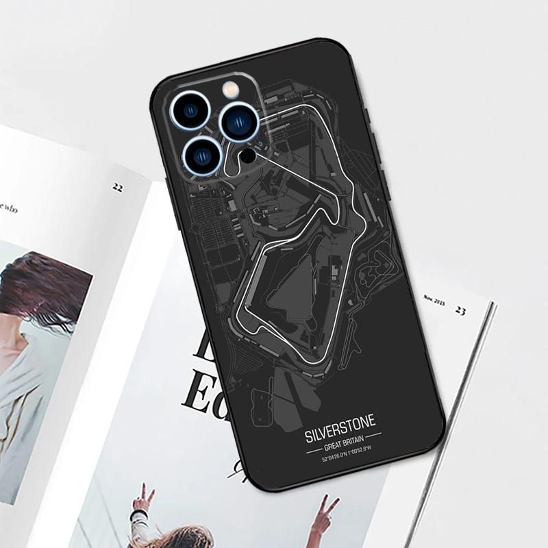 Чехол с трассой Формулы-1 для iPhone 17 Pro Max 14 11 15 16 Pro Max 13 12 mini 16 Plus 16e 17 Air Чехол для телефона