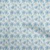 Cotton Flex Light Blue Fabric Floral Dress Material Fabric Print Fabric By The Yard 40 Inch