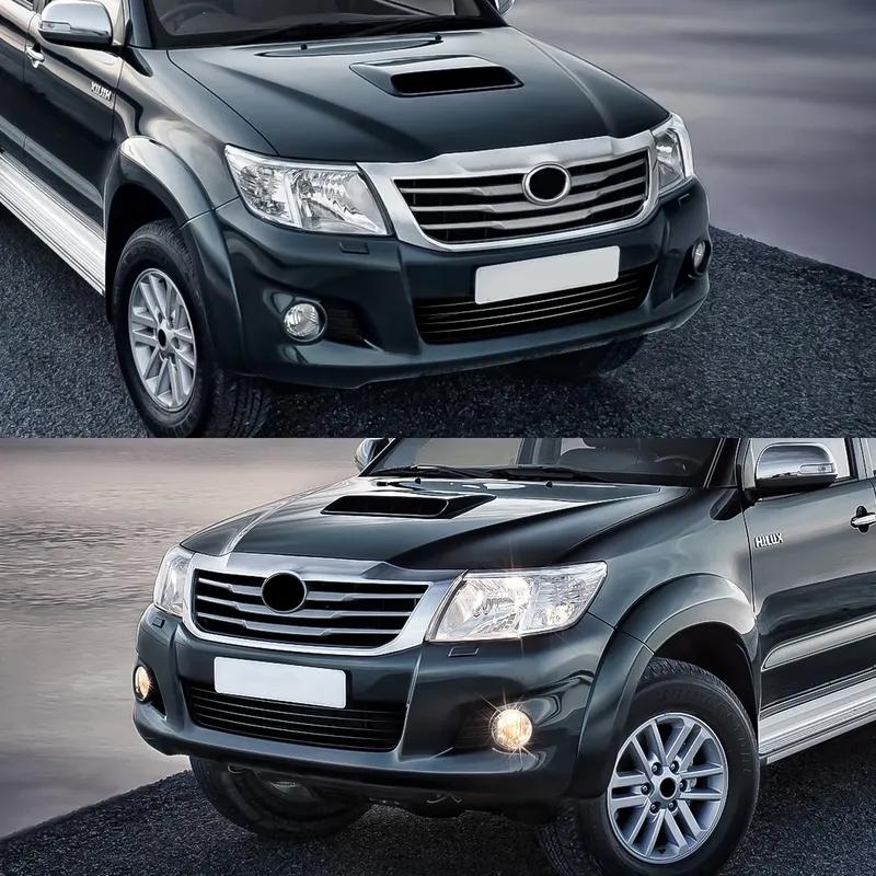 Светодиодный противотуманный фонарь в сборе Для Toyota Hilux Vigo MK7 2011 2012 2013 2014 2015 Автомобильный передний бампер Галогенная лампа с проводами Водонепроницаемый 12В