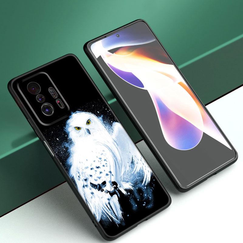 Чехол для телефона «Волшебный олень и сова» для Xiaomi Mi A2 8 9 SE Note 10 10T 11 12 Lite 9T 11T 12S 12T Pro A3 6X 12X, мягкий черный чехол из ТПУ