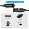 XLR Кабель Профессиональный XLR 4-контактный на двойной 3-контактный XLR Разветвитель Кабель Для Студийной Записи И Живых Выступлений 50см