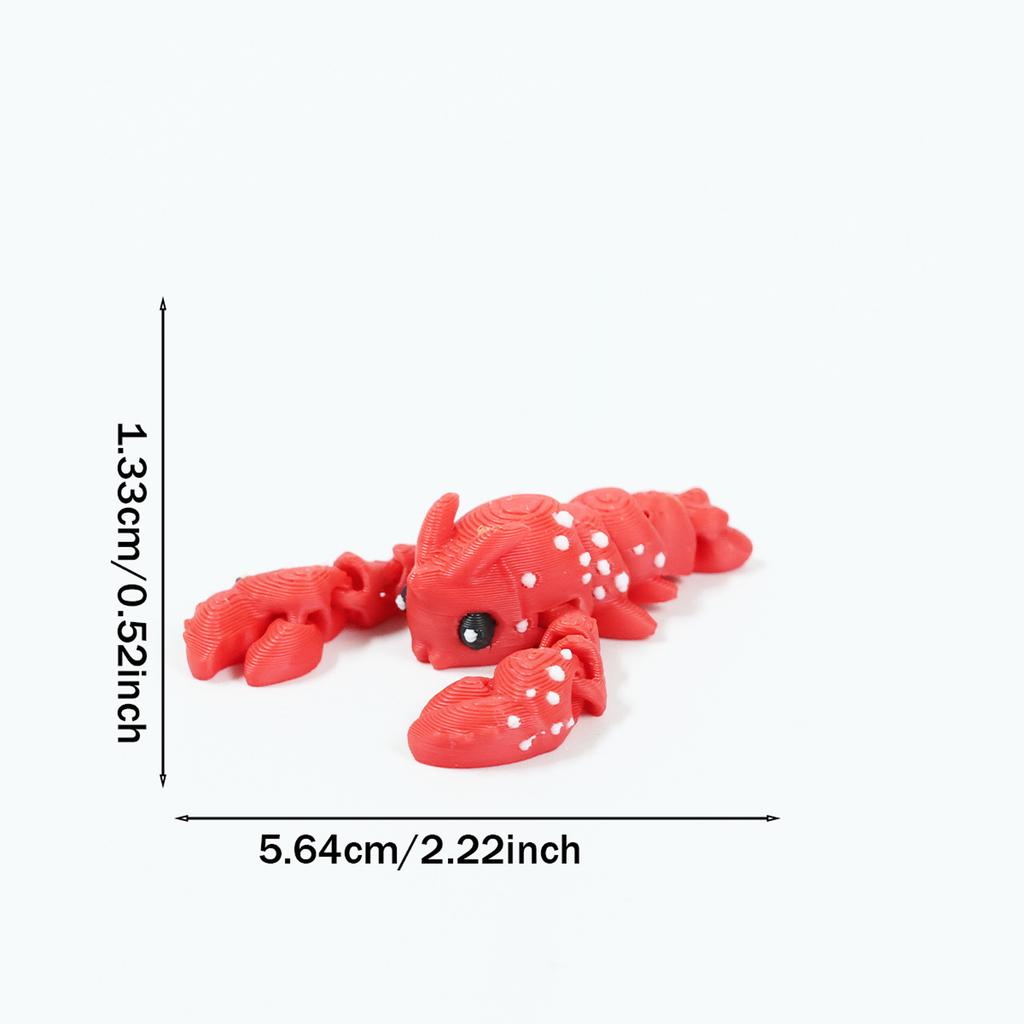 3D-печатная игрушка-животное Подвижные суставы Настольный декор Креативная игрушка - Многоцветная