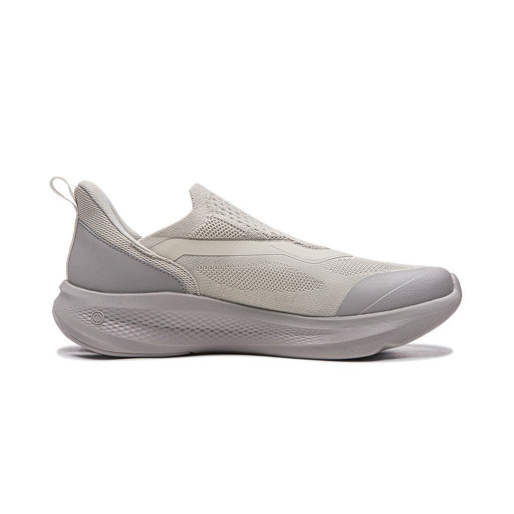 Li Ning Cloud Yi Слипоны Устойчивые к истиранию Дышащие Амортизирующие Нескользящие Низкие Повседневная Обувь Мужская Серая AGLW055-4
