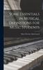 Книга Some Essentials In Musical Definitions for Music Students