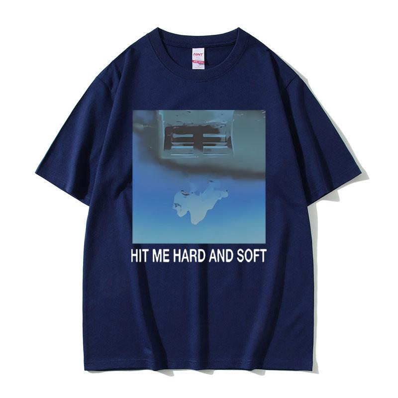 Hit Me Hard and Soft Tour Футболка Унисекс Мода Певец Тот Же Стиль Графический Принт Футболка Унисекс Хлопок Оверсайз Футболки
