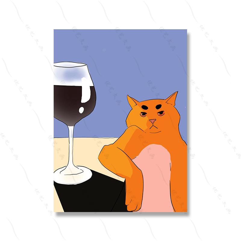 Cute Cartoon Clown Doge Cola Bird Funny Bug Kid Animal Lover Gift Room Decor Cnavas Print Abstract Art Wall Home Painting Poster