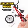 2Pcs Novelty Mini Finger Bike - Miniature Fidget Bicycle Toy Game For Kids - Metal Bike Model Collections Decoration
