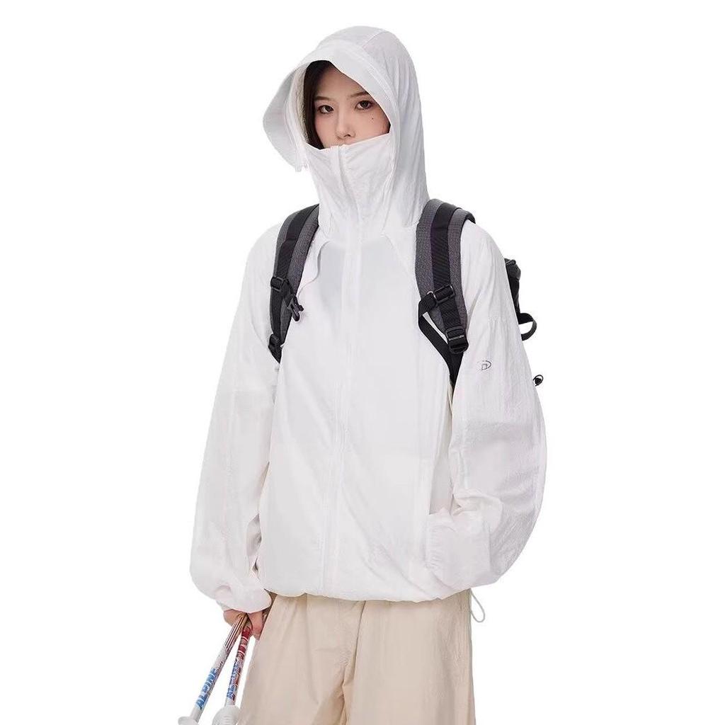 Ретро Хип-Хоп Унисекс Тонкая Куртка с Капюшоном - UPF50+ Быстросохнущая Защита от Солнца