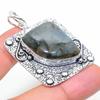 Labradorite Handmade 925 Sterling Silver Jewelry Pendant 2.05" c9E88