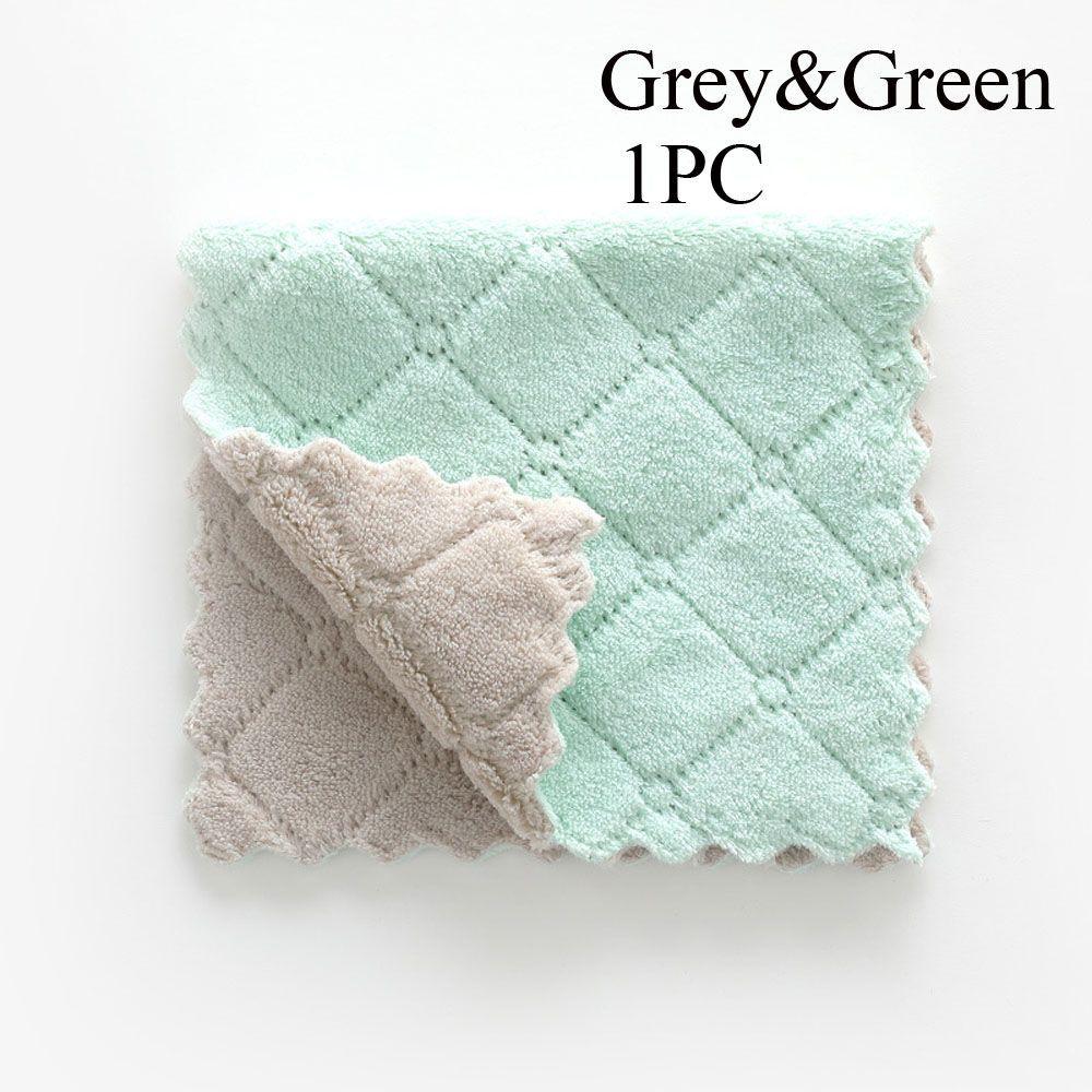 Tableware Household Microfiber Kitchen Scouring Pad Non-stick Oil Rags Clean Cloths Cleaning Towel