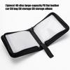 40 Disc Car CDs Holder Organizers PU Leather Storage Case For Music Enthusiasts Secure AntiScratch Design Travel Friendly
