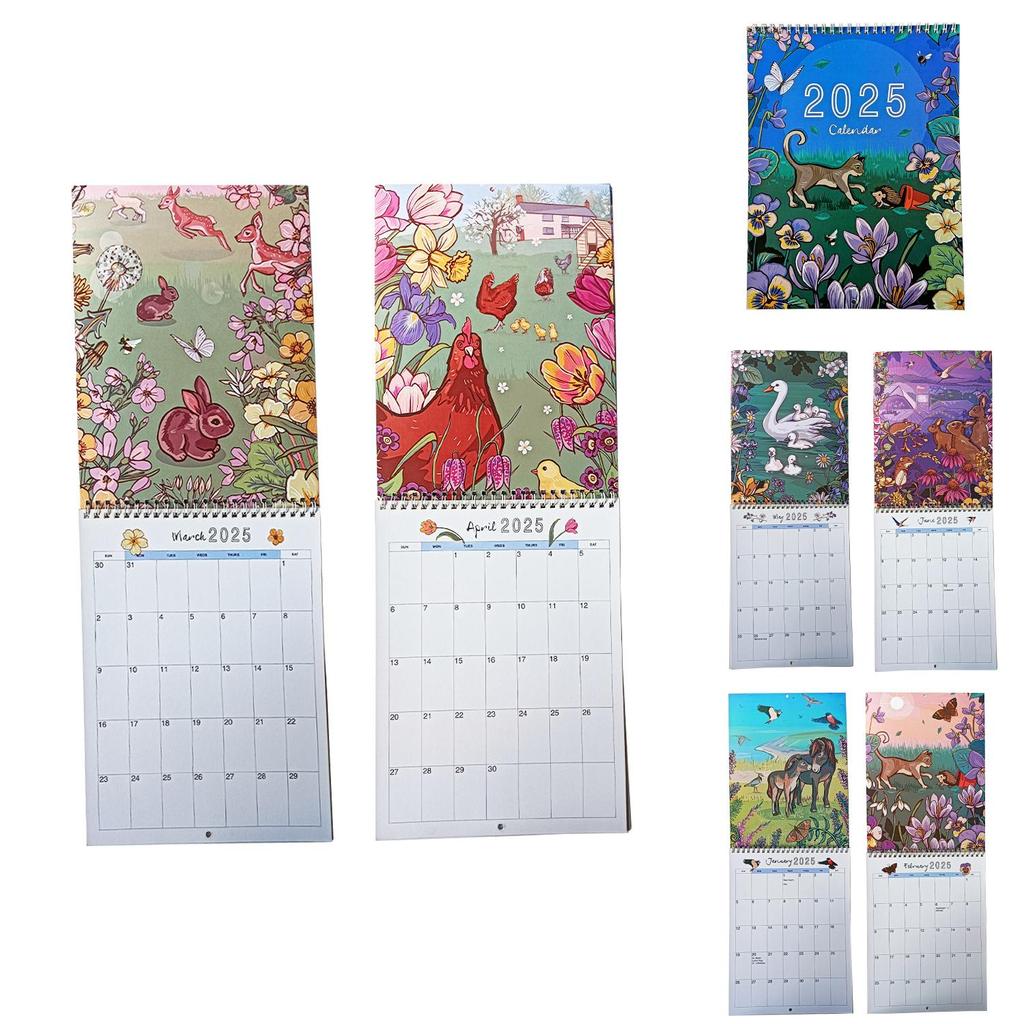 2025 Animal And Nature Calendar Unique Paper Calendar For Students And Professionals Alike