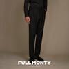 FULL MONTY Мужские брюки из смесовой шерсти с высокой талией в стиле business casual
