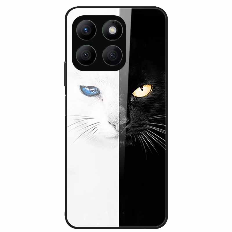 For Honor X8C Case Tempered Glass Hard PC Back Shell for Honor X8C 4G Phone Cases Bumper Covers for HonorX8C X 8C Fashion Shells