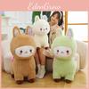 Adorable Alpaca Plump Plush Toy Companion Floral Pattern Kid Doll Birthday Gift