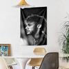 Abstract Neymar Portrait Vintage Tapestry Psychedelic Art Suitable for Bedroom Reading Corner Studio Wall Versatile Decor Vintage Wall Art