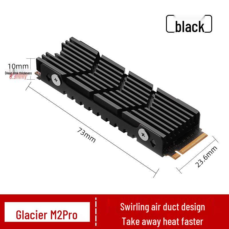 Охладитель SSD Iceberg M2 Pro: Поддерживает твердотельные накопители PS5 2280 NVMe M.2