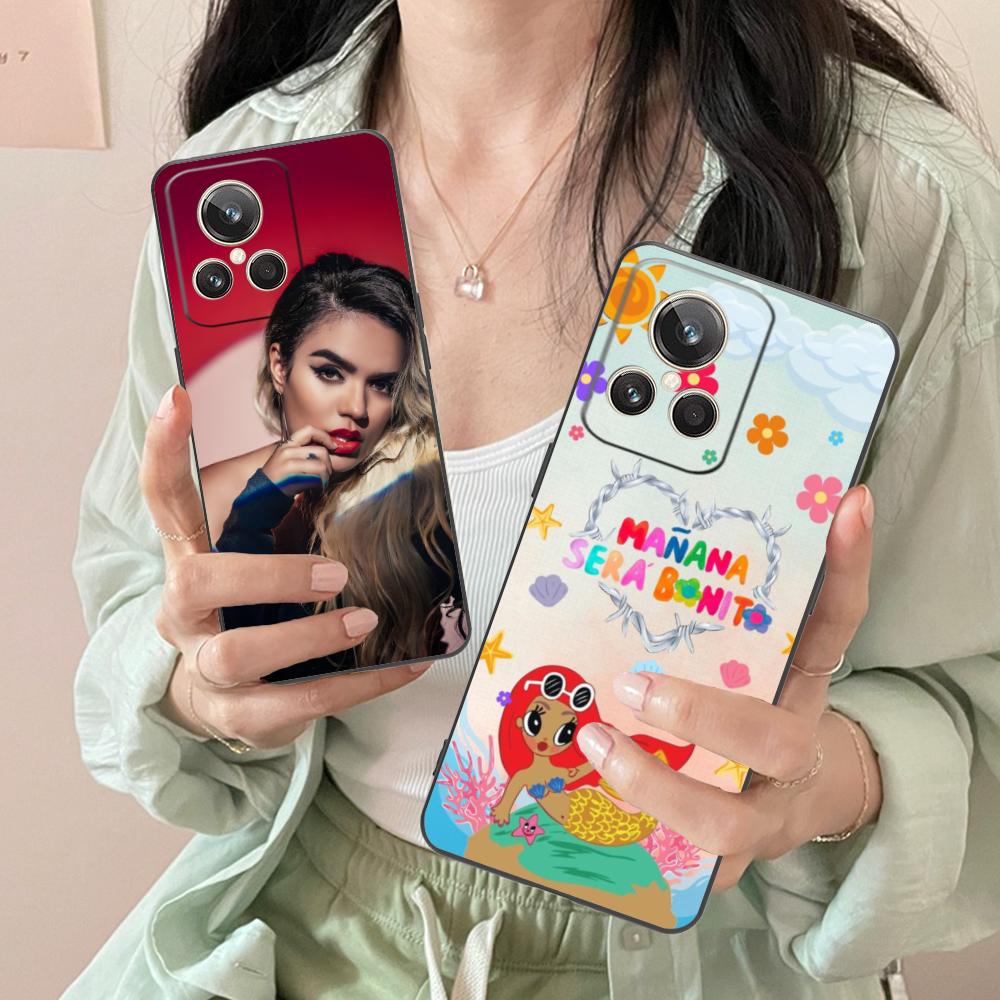Karol G Latino Mobile Cell Phone Case for Realme GT 8 Neo Pro C75 73 71 C67 65 C55 53 C35 31 C20 15 Colorful Printing Cover