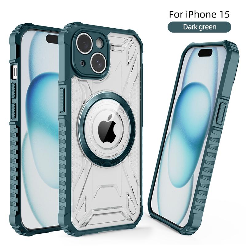 Роскошный бронированный гибридный чехол Macsafe Magnetic для Magsafe IPhone 16 15 14 13 12 11 Pro Max Plus 15Pro ProMax Mac Safe Military Cover