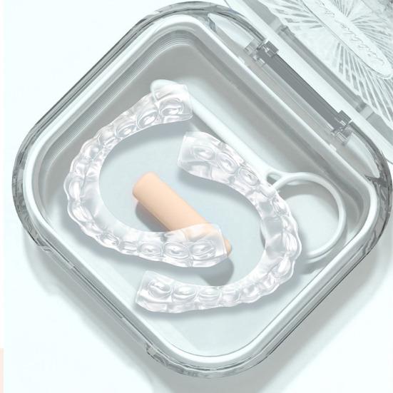 Портативный дорожный держатель для ватных палочек, коробка для хранения зубных протезов, полупрозрачный пылезащитный компактный размер, диспенсер для нити, органайзер для резинок для волос