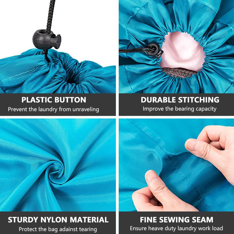 Нейлоновый мешок для белья, органайзер для хранения вещей, сумка для стирки в стиральной машине, грязная одежда, затягивающийся шнурок, большая емкость