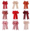 Christmas Tree Topper Bows Holiday Atmosphere  Outdoor Decorations