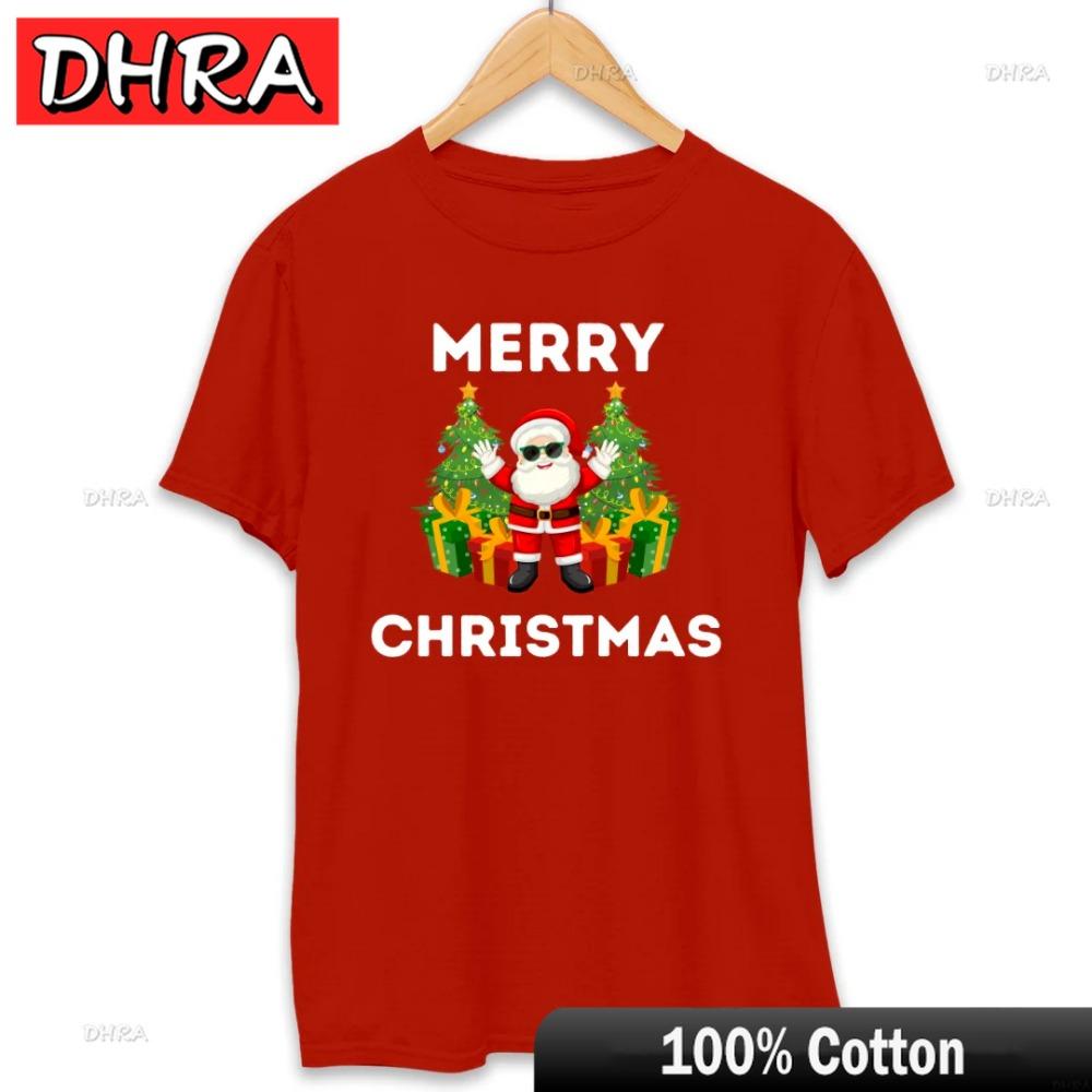 Christmas Funny Graphic T Shirt Men Women Santa Claus Print Streetwear Classic Cute Casual Unisex Tops Y2k Clothing